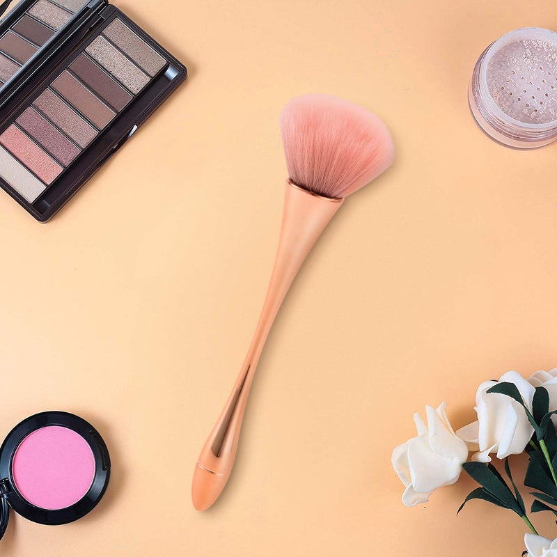 Jutoe Super Large Mineral Powder Brush, Bronzer Kabuki Makeup Brush, Soft Fluffy Foundation Brush, Professional Powder Brush and Blush Brush for Daily Makeup (Grade color) - Image 4
